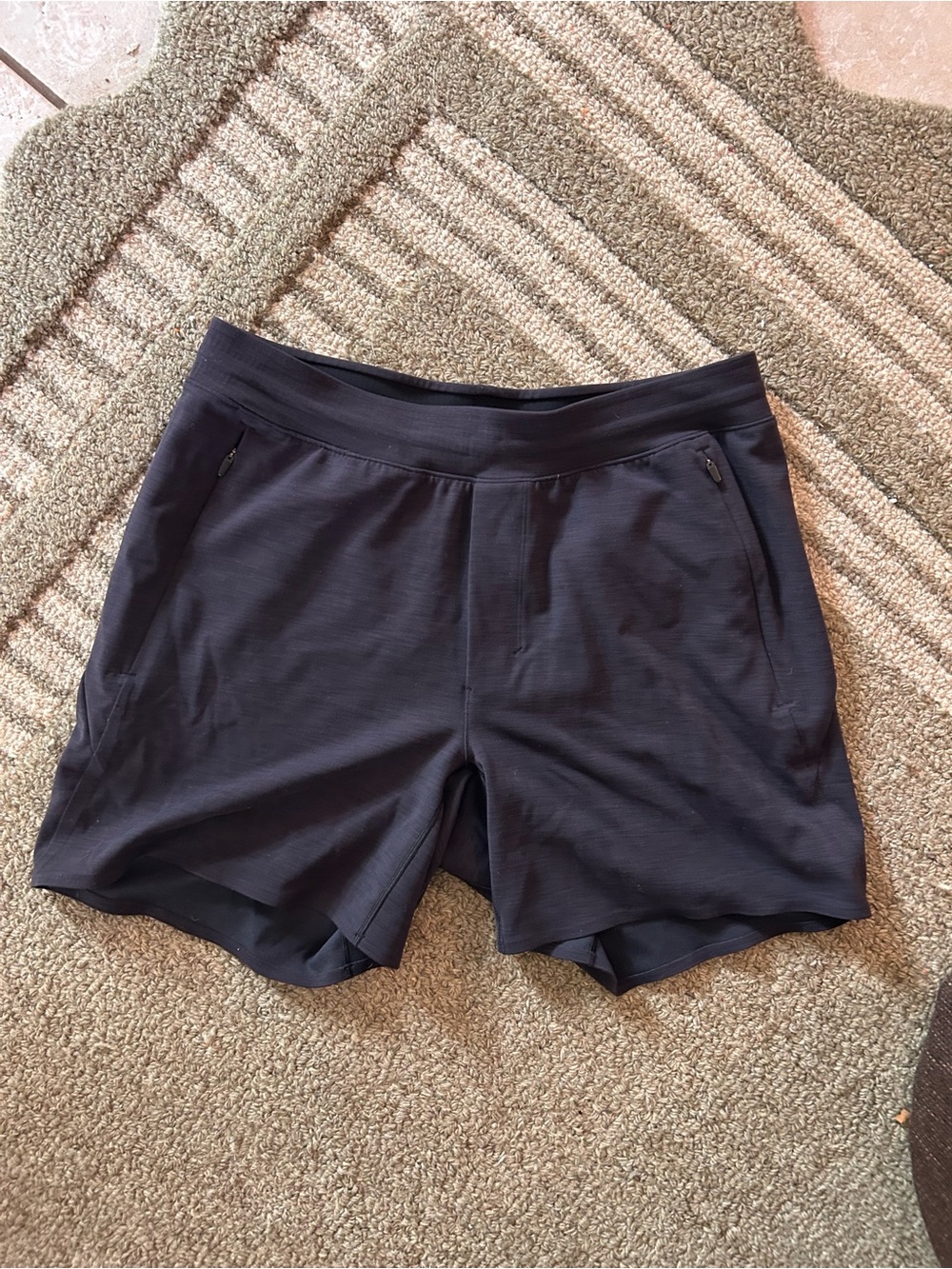lululemon athletica Black Women's Athletic Shorts with Zip Pockets